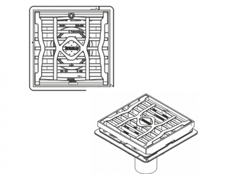 Bridge Drainage 500/500 Flat Gully