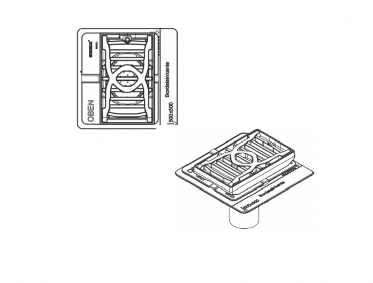 Avaloir de pont Bridge Drainage 300/500