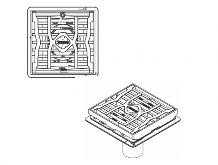 Avaloir de pont Bridge Drainage 500x500